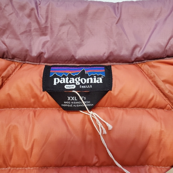 Patagonia Women's Down Sweater Puffer Jacket XXL Evening Mauve NEW - Picture 7 of 11